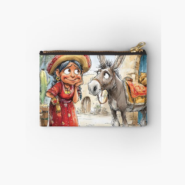 Item preview, Charming Illustration of a Girl and Her Donkey designed and sold by Artessie.