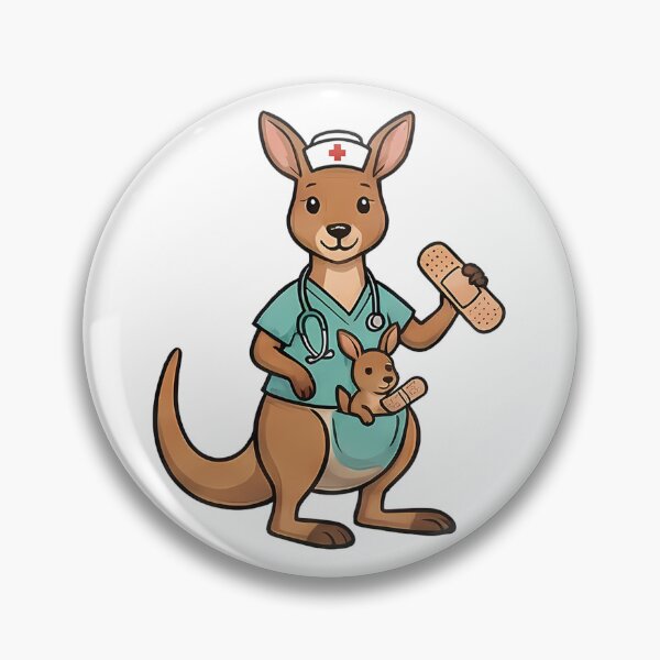 Item preview, Cute Kangaroo Nurse Joey Bandage Healthcare Animal designed and sold by k3rstman1.