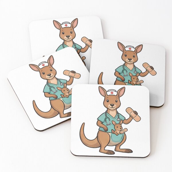 Item preview, Cute Kangaroo Nurse Joey Bandage Healthcare Animal designed and sold by k3rstman1.