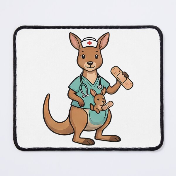 Item preview, Cute Kangaroo Nurse Joey Bandage Healthcare Animal designed and sold by k3rstman1.