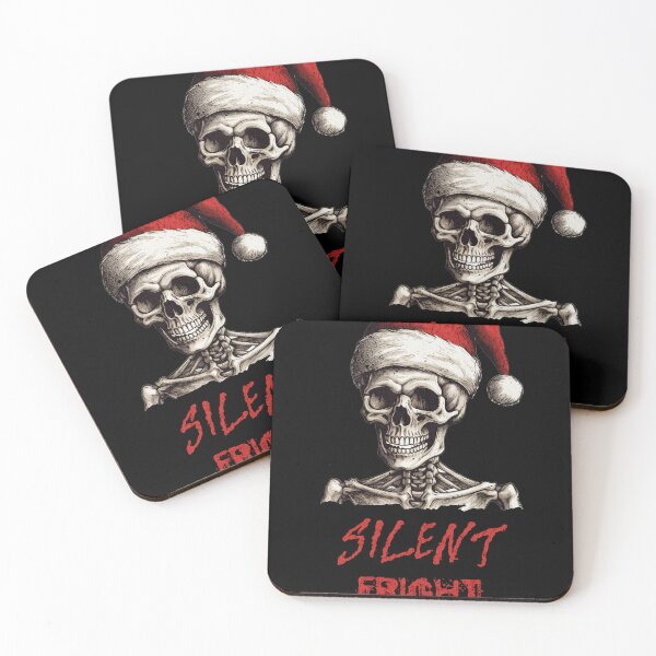 Item preview, Silent Fright: Skeleton in Santa Hat | Dark Humor Holiday Design designed and sold by DesignsDominus.