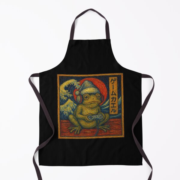 Item preview, Van Gogh Gaming Frog Ukiyo-e Japanese Art for Men Women Boys designed and sold by love3617.