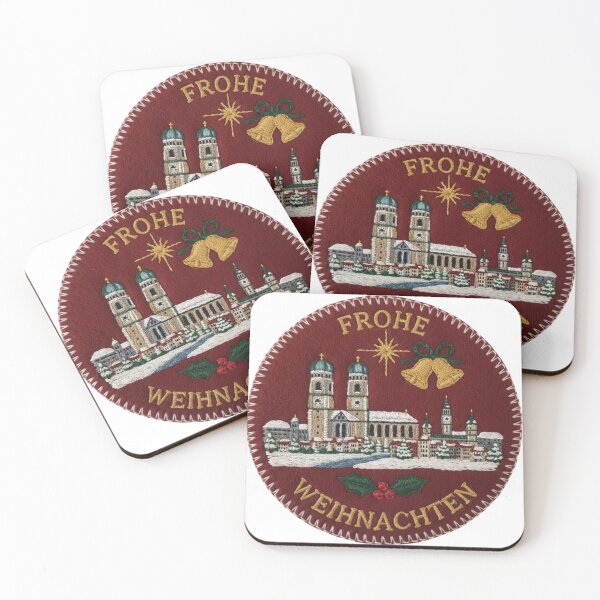 Item preview, Felt Dublin Snowy Cathedral Emblem – Merry Christmas Irish Felt Ornament Badge designed and sold by Imaginarium of Chaos falcon88 .