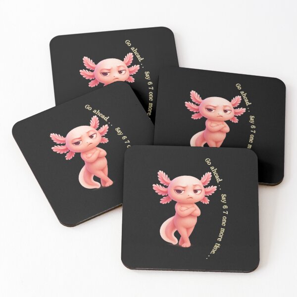 Item preview, Dramatic Creatures Club - ✨Go ahead. . . Say 6 7 one more time. . .✨ -  AXOLOTL Side-Eye designed and sold by WheelieGdArt.