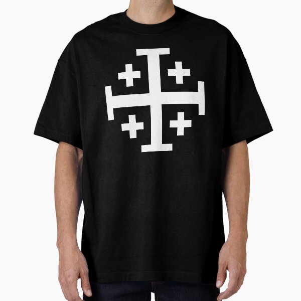 Vista previa del artículo con la obra «Cruz de Jerusalén, Cruz de cinco pliegues», diseñado y vendido por Ice-Tees.