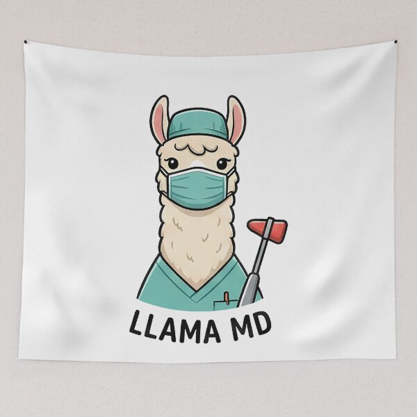 Item preview, Llama MD Doctor Medical Animal designed and sold by k3rstman1.