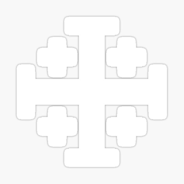 Aperçu de l'œuvre Croix de Jérusalem, Croix à cinq volets créée et vendue par Ice-Tees.