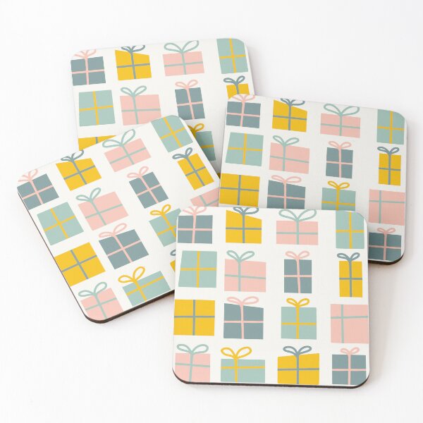 Item preview, Pastel Christmas gifts / seamless repeat designed and sold by Shelley Winters.