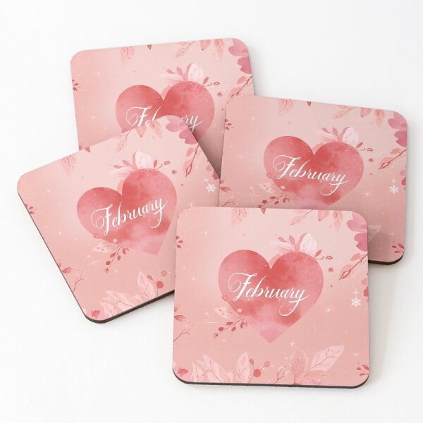 Item preview, February Romantic Pink Heart & Floral Wreath designed and sold by FreeArt2.
