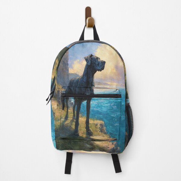 Item preview, A noble Great Dane standing proudly on a cliff overlooking the sea, Dogs in Motion designed and sold by CDC40.