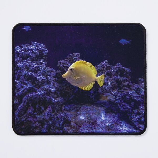 Item preview, Yellow Tang Swimming Through Blue Coral designed and sold by LSC-Prints.