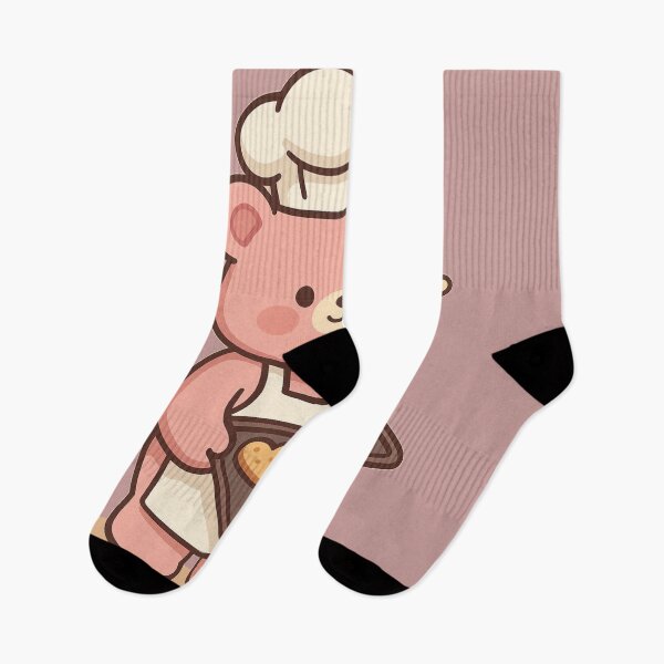 Item preview, Kawaii Baking Bear T-Shirt – Cute Chef Bear with Heart Cookie Design designed and sold by KDesignCrafts.