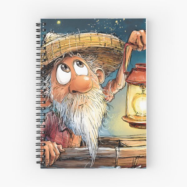 Item preview, Old Man with Lantern in a Starry Night Scene designed and sold by Artessie.