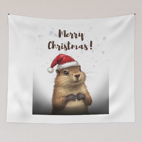 Item preview, Funny Wondering Hyrax Christmas designed and sold by Dedokris.