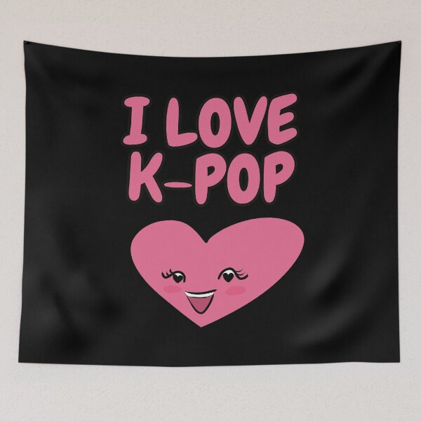 Item preview, I LOVE K-POP Cute Gift for K-POP Fans designed and sold by HugSomeNettles.