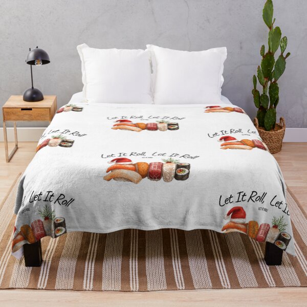Item preview, Let It Roll – Funny Christmas Sushi Lover Holiday Design designed and sold by MiszungART.