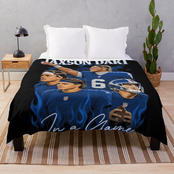 Item preview, Jaxson Dart In-Game Bootleg Shirt Design: NY Giants Vintage NFL Tee Graphic – Rookie QB Action Fan Art for Retro Tailgates & Holiday Game Day Fits designed and sold by WAUZ.