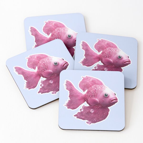Item preview, Beautiful Pink Fish, Zodiac Water Sign Pisces designed and sold by Sugar Wisdom .