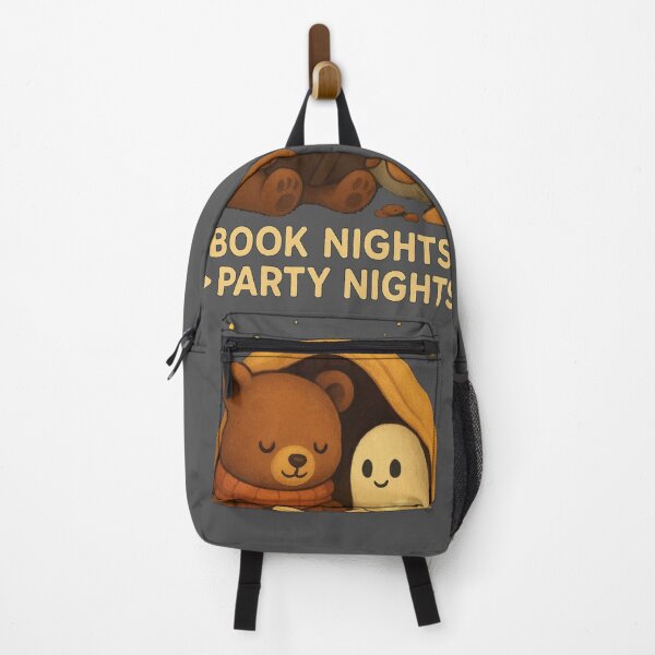Item preview, Cozy Book Nights > Party Nights Shirt – Cute Bear Ghost Reading Tee designed and sold by KDesignCrafts.