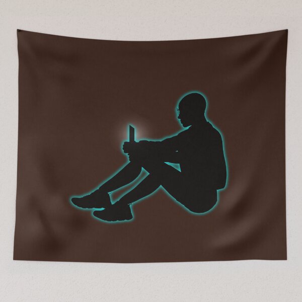 Item preview, Neon Chill Silhouette – Aesthetic Glow Art designed and sold by Cheeniku.