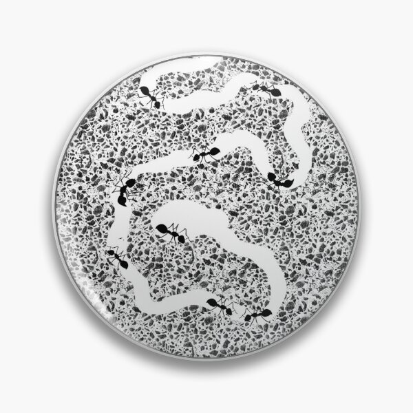 Item preview, Black White Weird Anthill Tunnels in Dirt Ant  designed and sold by TackyTime.
