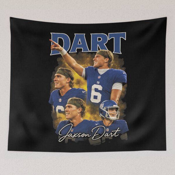 Item preview, Jaxson Dart Signature Bootleg Shirt: NY Giants Autographed-Style NFL Fan Art Tee – Vintage Rookie QB Graphic for Signed Vibes & Ultimate Collectible Swag designed and sold by WAUZ.