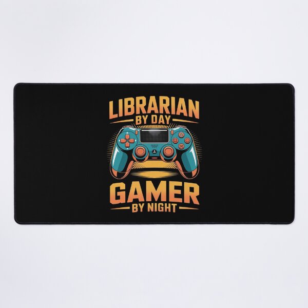 Item preview, Mens Librarian By Day Gamer By Night - Gaming Librarian designed and sold by InspiredFoul.