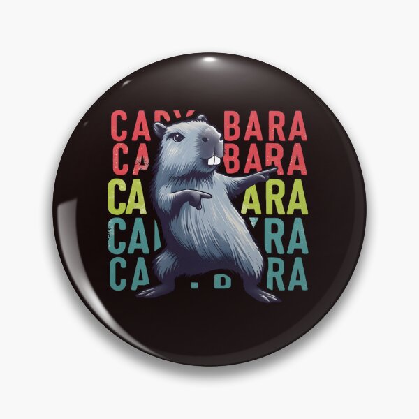 Item preview, Funny Capybara, Retro Capybara, Dancing Capybara, Animal Lover Gift, Humorous Capybara, Vintage Capybara designed and sold by DesignDenDo ⭐⭐⭐⭐⭐.