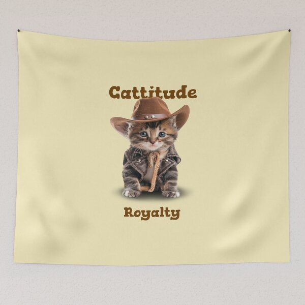 Item preview, Cattitude Royalty baby cats. designed and sold by "Vibe & Style Merch".