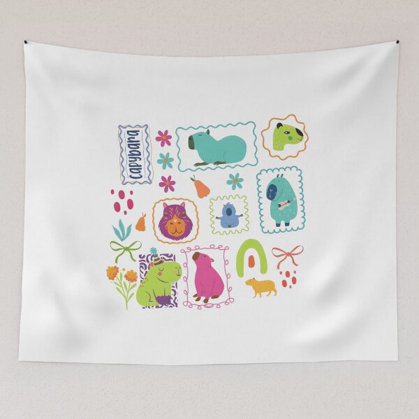 Aperçu de l'œuvre Capybara, Cadeau Capybara, Cadeau pour amoureux de Capybara, Maman Capybara, Capybaras créée et vendue par DesignDenDo ⭐⭐⭐⭐⭐.