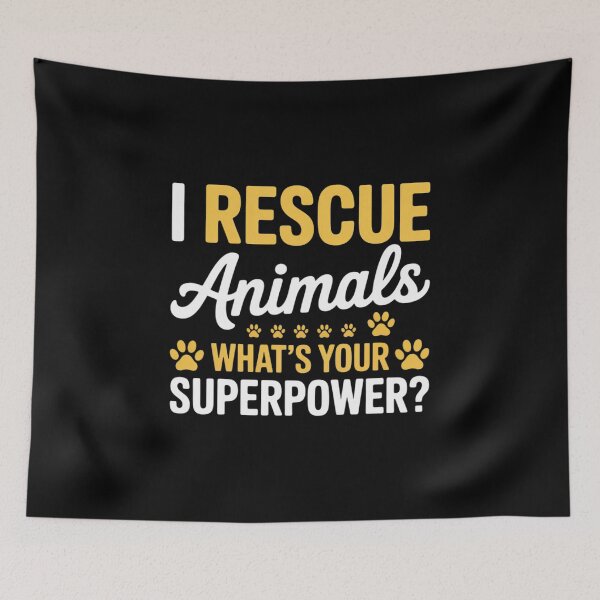 Item preview, I Rescue Animals What's Your Superpower Dog Cat Adopt Save  designed and sold by MyzoToyota.