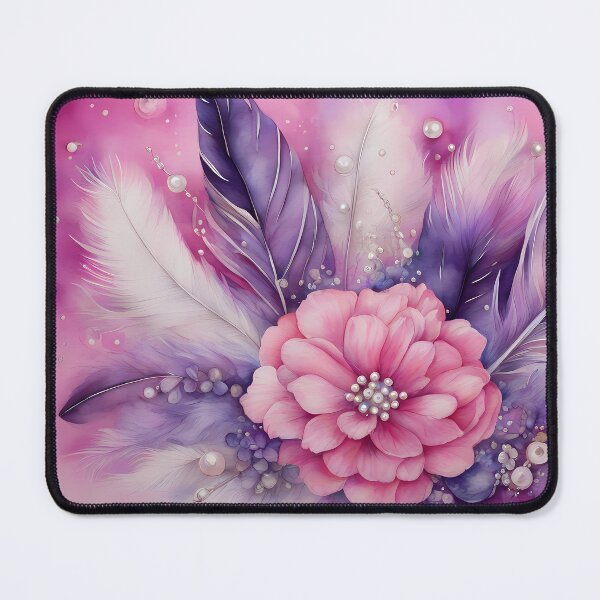 Item preview, Pink and Purple Feather Art designed and sold by CalmnessbyChoice.
