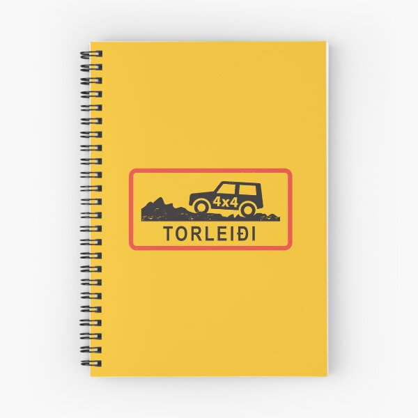 Item preview, Iceland Caution Sign - Torleidi, Mountain road, Extremely difficult terrain designed and sold by studio838.
