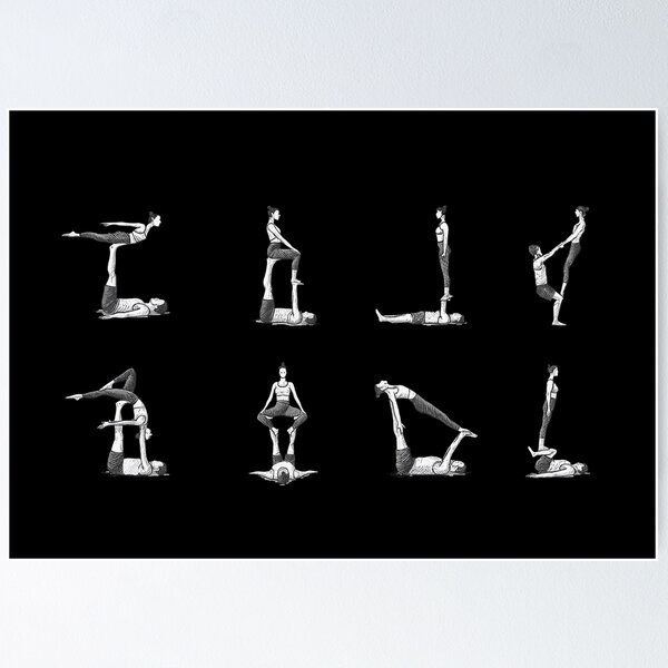 Item preview, Acro Yoga basic poses designed and sold by BubbleBreach.