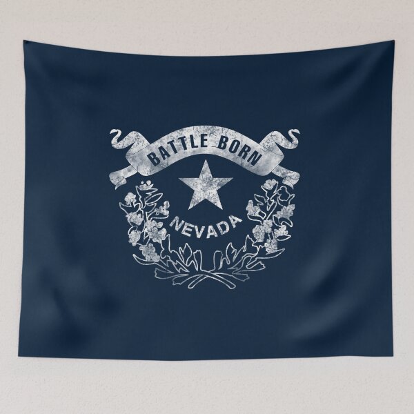 Item preview, Nevada. Battle Born Flag. Vintage, Retro, Distressed. designed and sold by STYLESYNDIKAT.