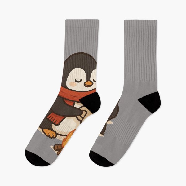 Item preview, Cute Penguin Family Hot Cocoa Campfire T-Shirt | Cozy Winter Tee Gift designed and sold by KDesignCrafts.