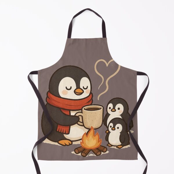Item preview, Cute Penguin Family Hot Cocoa Campfire T-Shirt | Cozy Winter Tee Gift designed and sold by KDesignCrafts.