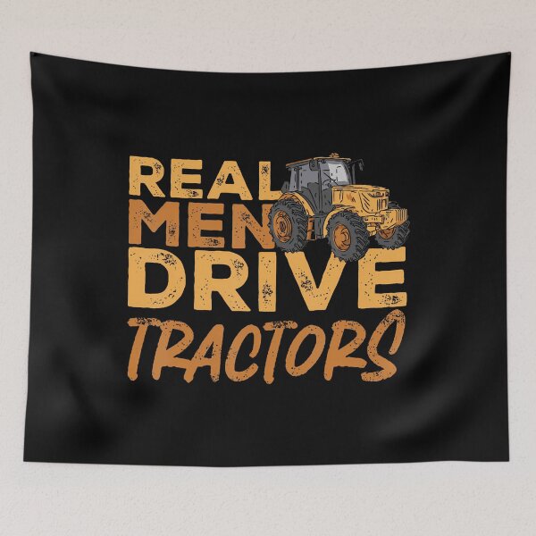 Item preview, Funny Real Men Drive Tractors Farmer designed and sold by EdithKelly1.
