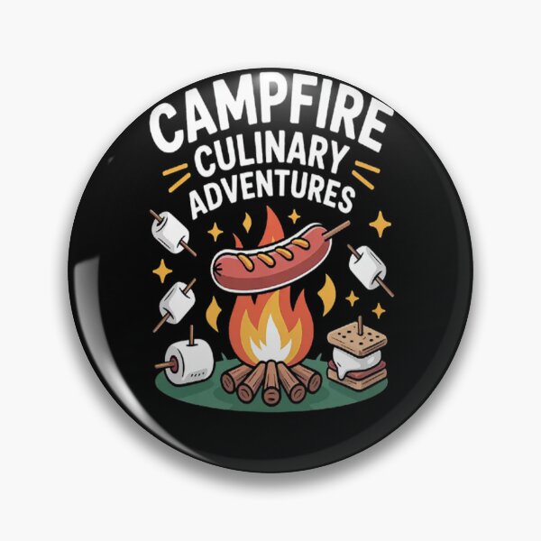 Item preview, Campfire Culinary Adventures Savoring Every Smoky Bite Foodie Fun designed and sold by StuffNestie.