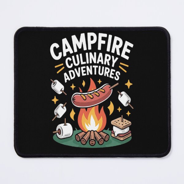 Item preview, Campfire Culinary Adventures Savoring Every Smoky Bite Foodie Fun designed and sold by StuffNestie.