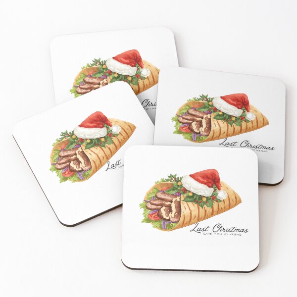 Item preview, Last Christmas I Gave You My Kebab – Funny Street Food Christmas Art designed and sold by MiszungART.