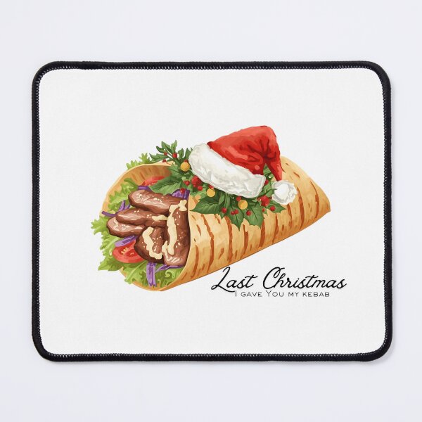 Item preview, Last Christmas I Gave You My Kebab – Funny Street Food Christmas Art designed and sold by MiszungART.
