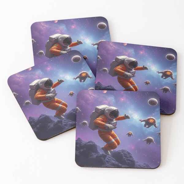 Item preview, Surreal Space Dreams – Astronaut in Alien World with Cosmic Glow & Tentacle Fantasy designed and sold by FotoworldEdel.