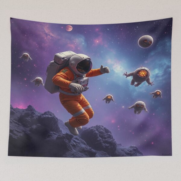 Item preview, Surreal Space Dreams – Astronaut in Alien World with Cosmic Glow & Tentacle Fantasy designed and sold by FotoworldEdel.