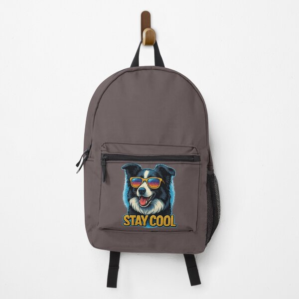 Item preview, Stay Cool – Retro Border Collie Design designed and sold by © Zenscape Studio 2025.