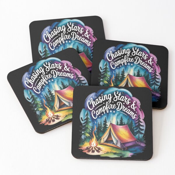 Item preview, Campfire Dreams Chasing Stars In The Night Sky Camping designed and sold by StuffNestie.