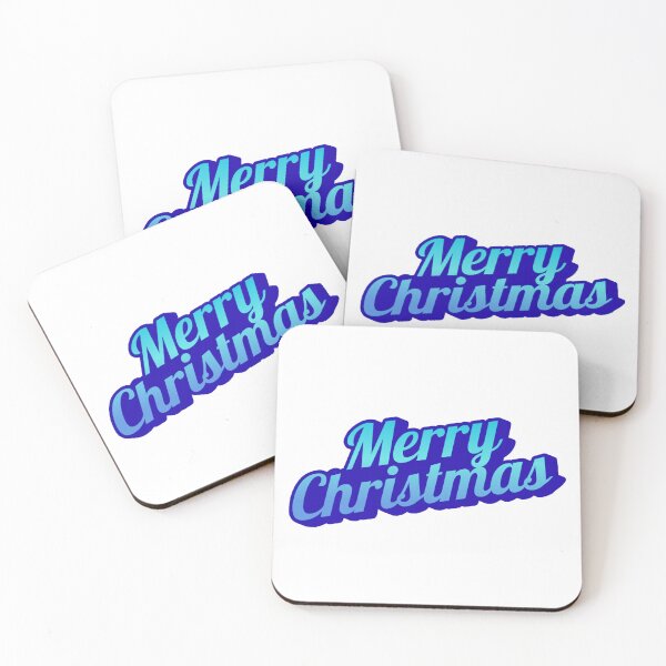 Item preview, Merry Christmas Script Blue Ombre Festive designed and sold by HarmonyCreation.