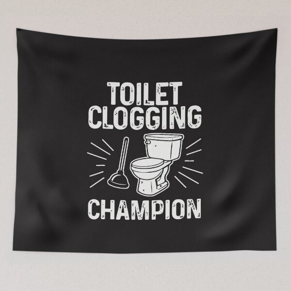Item preview, Toilet Clogging Champion | Funny Bathroom Humor Plunger Design designed and sold by kiralynstration.