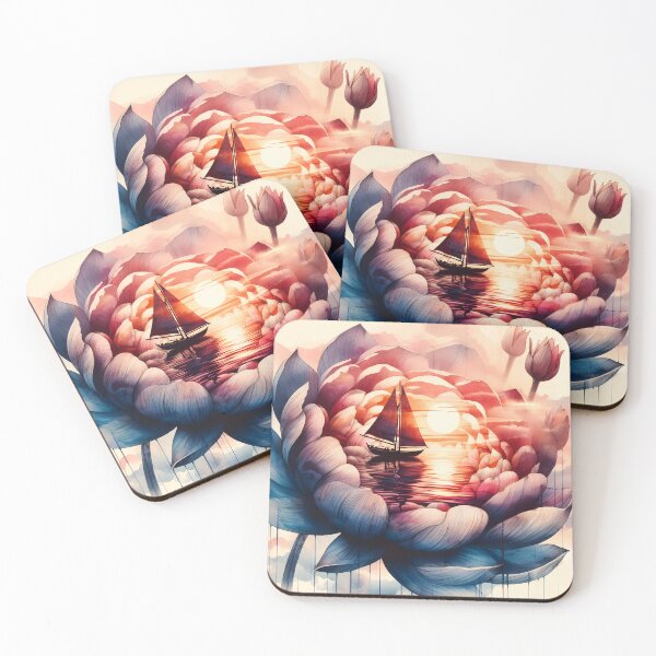 Item preview, Flower Boat, Ai Generated Art  designed and sold by ACC .