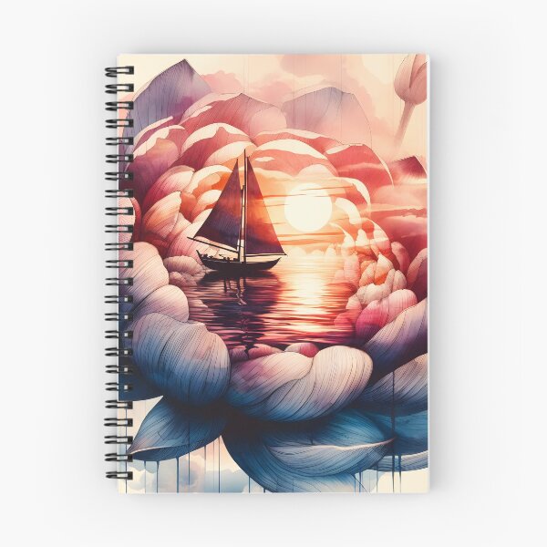 Item preview, Flower Boat, Ai Generated Art  designed and sold by ACC .